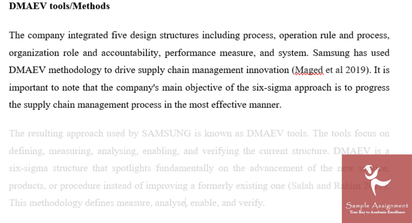 Samsung case study solution sample